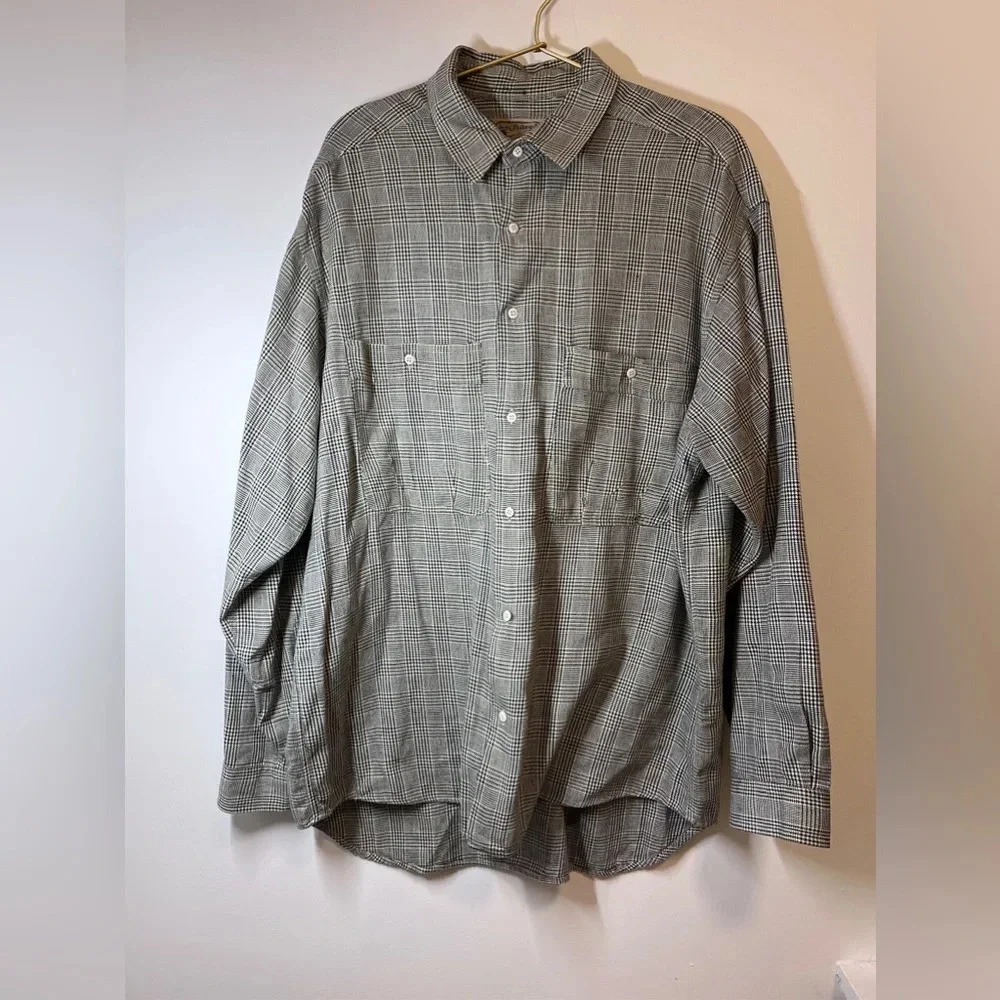 Cacharel Vintage Houndstooth Button Down M - Picture 7 of 8